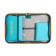Penal 1 section 140 x 210 x 40 mm, folding pocket and cosmetic bag, fabric, calligrata topontent "doggie"