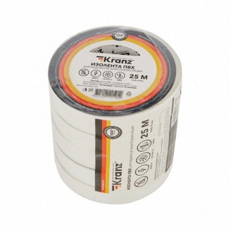 PVC island 0.13x15 mm, 25 m, white kranz-3