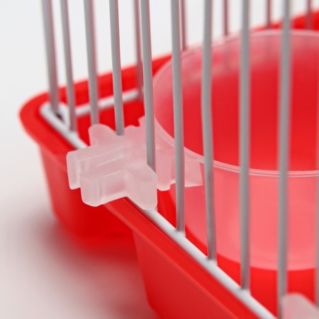 The cage for rodents equipped RT-2Q, 22 x 16 x 20 cm, red-8