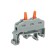 Terminal of QMS 222-421D Proeler 1-pole, with a mount on a DIN-rack (0.08-4 mm²), gray (5 pcs./Union)