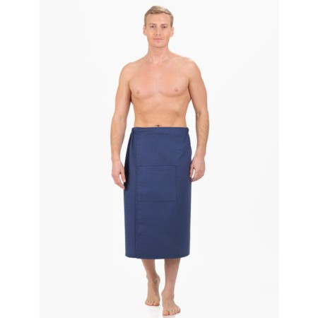 Kilt waffle, size 75x140 cm, the color is dark blue