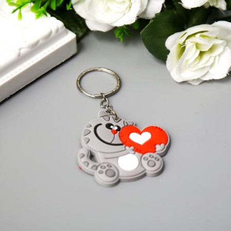 Trick Rubber "Cat with heart" 4.8x5 cm-1