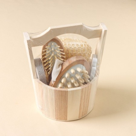 Set of Bann Dolyana, 5 items (sponge, pumice, comb, massage, fingers for fingers)-2
