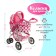 Stroller for dolls Winter-summer 2 in 1, regulates a pen, a metal frame