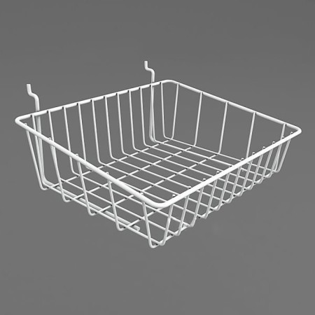 Wink shelf on a perforated chipboard panel, 300 × 250 × 100 mm, white color-1