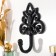 Decorative cast iron hook "Heraldic pattern" 17x6x13 cm