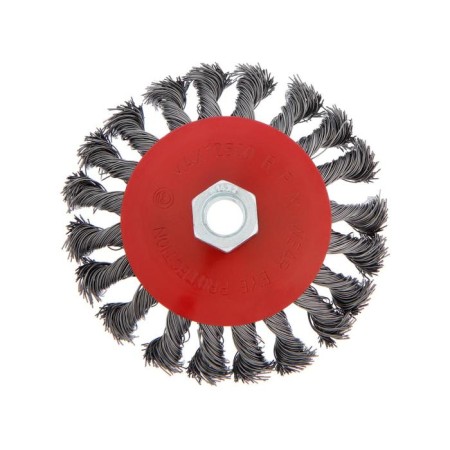 Metal brush for Ushm scrap, twisted wire, "plate", M14, 115 mm-4