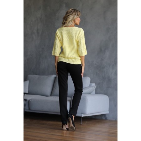 Female jumper, size 46, yellow color-1