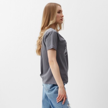 T -shirt female, gray color, size 44-2