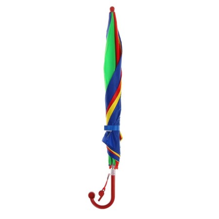 Rainbow umbrella, semi-automatic, with a whistle, r = 38cm, the color of mix-6