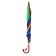 Rainbow umbrella, semi-automatic, with a whistle, r = 38cm, the color of mix