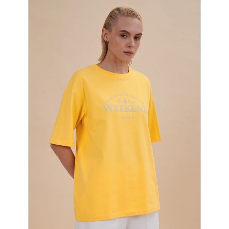 Female T -shirt, size XL, yellow color-1