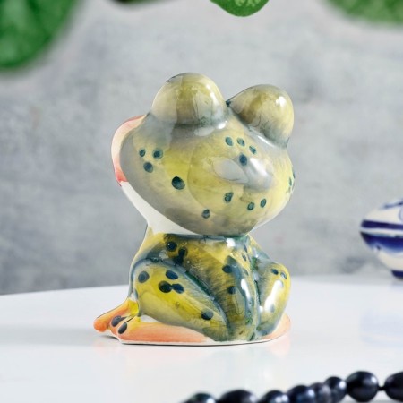 Сувенир "Квакушка", гжель, цвет-4