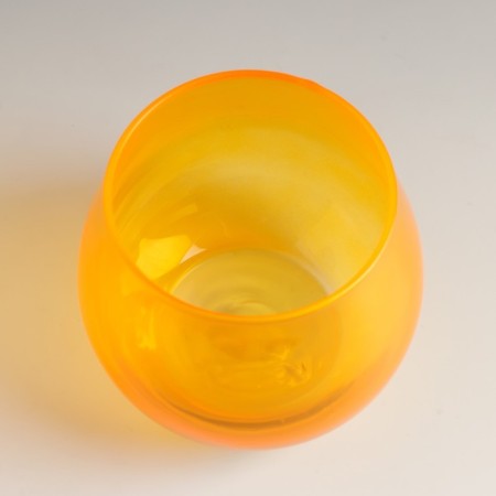Fliker candlestick 10.5x11.5 cm, 760 ml orange-1