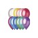 Latex ball 9 ", metallic, set 100 pcs., Mix color