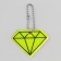 The reflective element "Diamond", bilateral, 5.5 × 4 cm, color mix