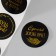 Sticker Paper "Motivator" embossing gold d = 3.8 cm 252 pcs in the roll
