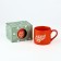 New Year! New Year's ceramic mug “Happy New Year”, 320 ml, red color
