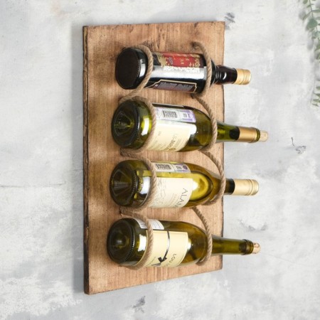 Wine shelf wall, aged