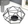 Summary Metal for 1 candle "Tetrahedron" black 7x15x13.5 cm