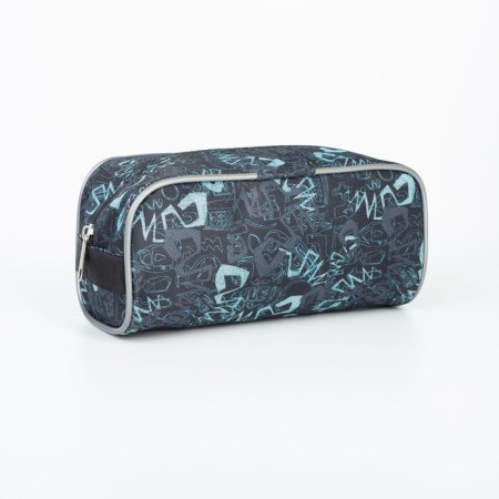 Lightning cosmetic bag, gray/blue color