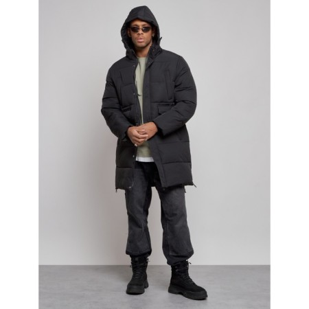 Extensive male winter park, size 50, black color-4