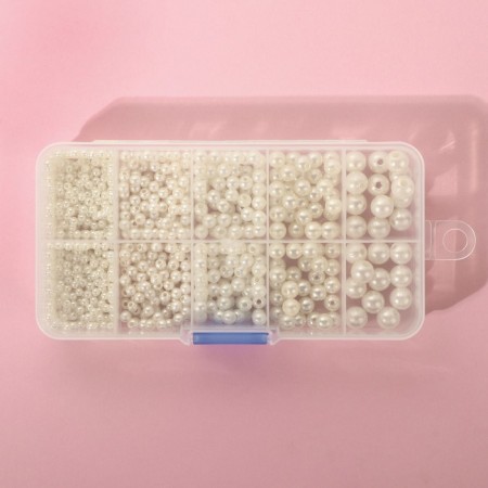 Assorted pursuit pearls, d = 3 /4 /5 /6 /8 mm, pearl color-3