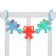 Stretching to a stroller/crib "Elephant", 3 toys, color mix, crush me