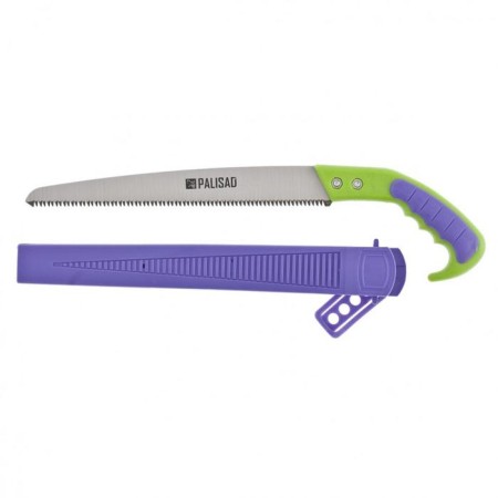 Sadovaya saw, 300 mm working part, two -component plastic handle, scabbard, suspension