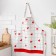 Apron "Ethel" Love is 60x65cm, 100% cotton, sarzha 190 g/m2
