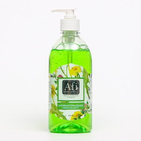 Afi liquid soap antibacterial with a dispenser of 500 ml