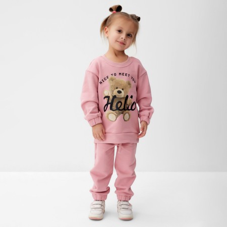Kid for children (jumper, trousers) KAFTAN HELLO R.32 (110-116), pink