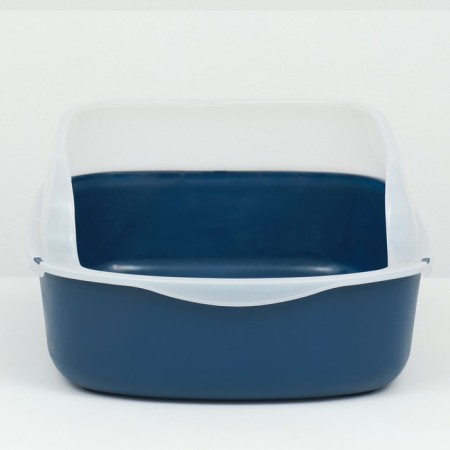 Toilet with board, 50x35x18 cm, blue-3