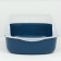 Toilet with board, 50x35x18 cm, blue