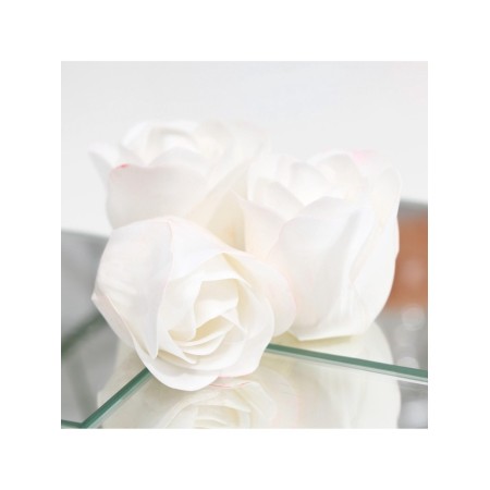 Soap roses, white, set 6 pcs.-6