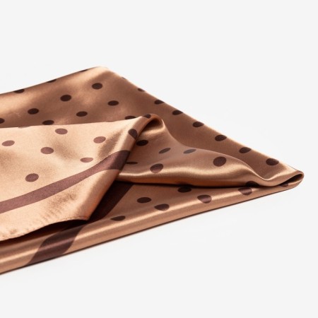 Women's handkerchief minku in peas pr 90*90 cm, color in brown-1