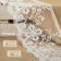 Lace on a grid, 110 mm × 11 ± 1 m, ivory color
