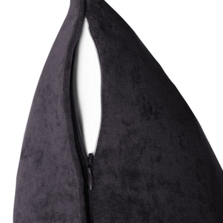 Decorative pillowcase "Tina", size 45x45 cm, dark gray color-1