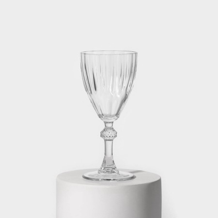 Diamond glass glasses set, 245 ml, 6 pcs-1
