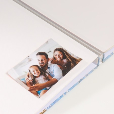 Photo album magnetic 20 sheets "marble with gold cracks" in a box 3x33.5x32.5 cm-3