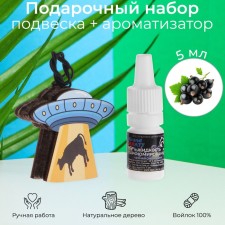 Car UFO suspension + aromatic blackcurrant 5 ml