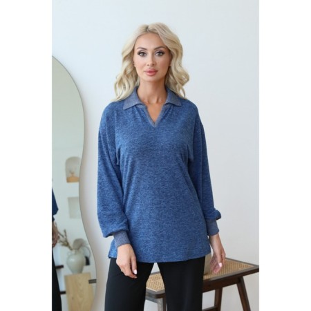 Pulover female, size 50, blue color