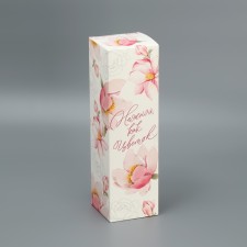 Gift folding box, packaging, “flower”, 9.5 x 32.5 x 9 cm