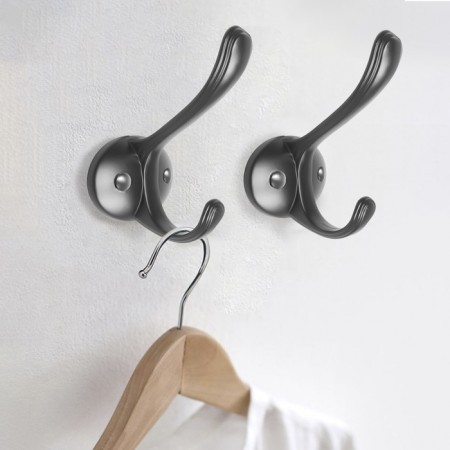 Furniture hook Cappio Arturo, two -rod, black-8