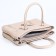 Luggage bag on lightning, 2 outer pockets, beige color