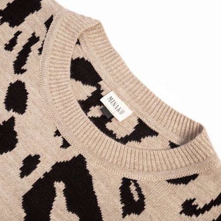 Jumper female minku leo ​​beige color, river 50-6