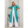 Cardigan female, size 58, green color