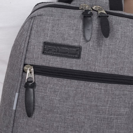 School bag, rise, textiles, gray color-3