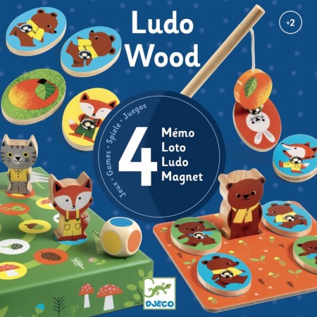 Board game Djeco Lyudo "Forest", 4 in 1-1