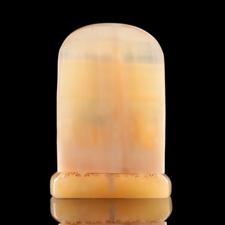 Icon "Jesus Lord Almighty", with a candlestick, selenite-2